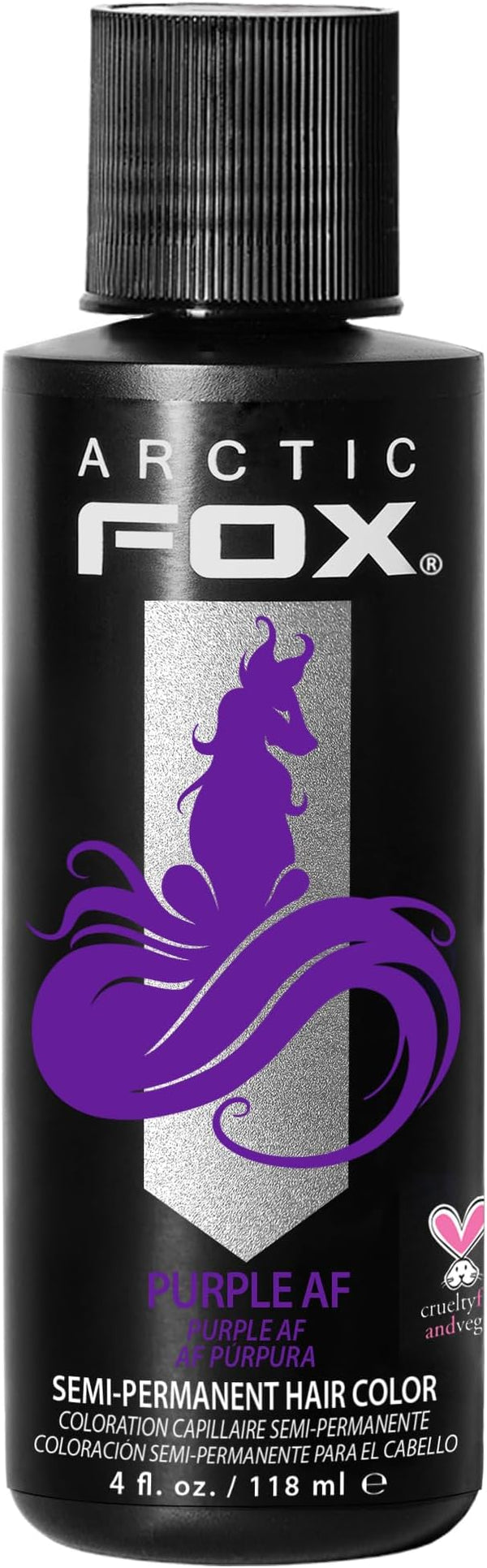 ARCTIC FOX Vegan Hair Color Dye (4 Fl Oz, PURPLE AF)