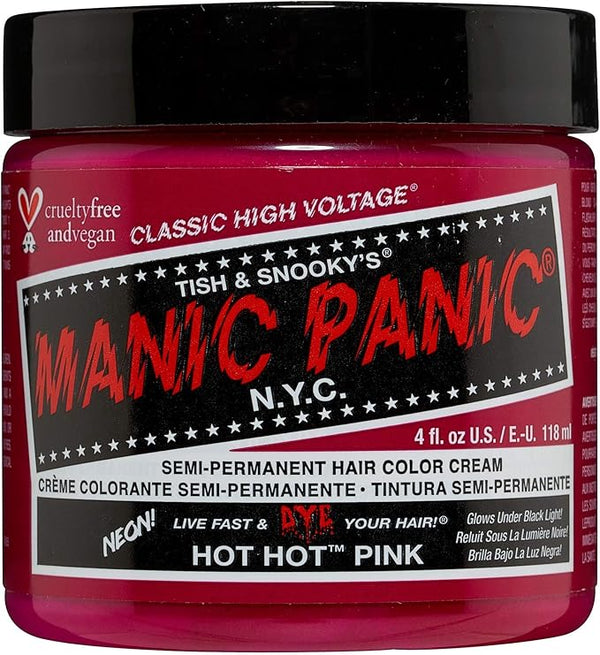 Manic Panic - Hot Pink Classic Creme Vegan Cruelty Free Semi Permanent Hair Dye 118ml