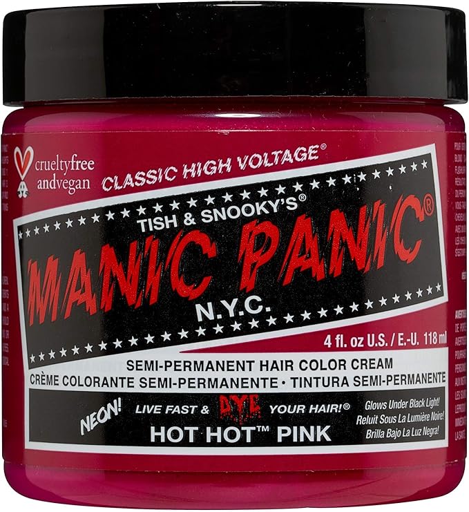 Manic Panic - Hot Pink Classic Creme Vegan Cruelty Free Semi Permanent Hair Dye 118ml