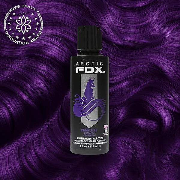 ARCTIC FOX Vegan Hair Color Dye (4 Fl Oz, PURPLE AF)