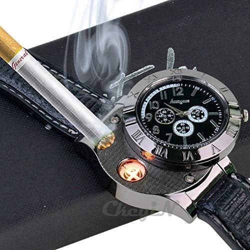 New military usb lighter watch men's